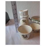 Vintage Oven Serveware and Ceramic Bowl Collection with Rooster Motif
