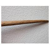 Tribal Ceremonial Axe with Handwoven Rattan and Stone Blade