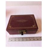 Collection of 2 Glass Trinket Boxes and Vintage Velvet Lined Jewelry Case