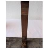 Vintage Industrial Metal Paper Cutter with Wood Handle