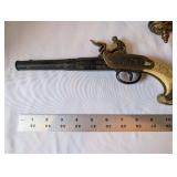 Set of 4 Vintage Decorative Toy Pistols and Revolver Replicas