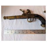 Set of 4 Vintage Decorative Toy Pistols and Revolver Replicas