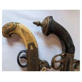 Set of 4 Vintage Decorative Toy Pistols and Revolver Replicas