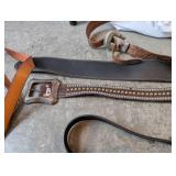 Collection of Leather Horse Tack and Western Belts