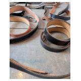 Collection of Leather Horse Tack and Western Belts