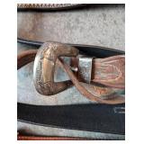 Collection of Leather Horse Tack and Western Belts