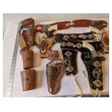 Vintage Western Toy Cap Gun and Holster Collection