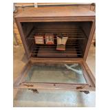 Antique Cast Iron Baking Oven with Glass Door and Patent Dates