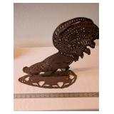 Rustic Metal Rooster Silhouette Wall Decor, 20 Inch Tall