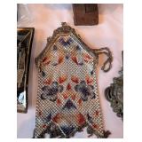 Collection of Vintage Carvings, Metalware, Expo67 Souvenir, and Beaded Purse