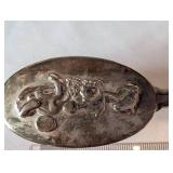 Collection of Vintage Metal Trinket Boxes, Porcelain Faucet Handles, and Silver Tone Brush