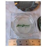 Vintage Ashtray and Collectibles Lot with Cast Iron Pig and Miscellaneous Items