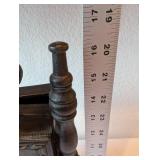 Wooden Bull Rider Mantel Clock with Storage Compartment