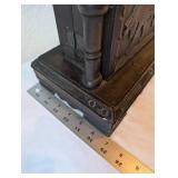 Wooden Bull Rider Mantel Clock with Storage Compartment