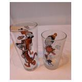 Set of 4 Vintage Cartoon Character Glasses