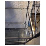 Metal and Glass 3-Tier Shelf Unit