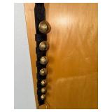 Brass Bell Strap with Leather Band – 7 Jingle Bells