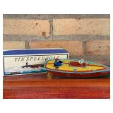 Schylling Dragon Fly Tin Speedboat - Collector Series Tin Toy Boat
