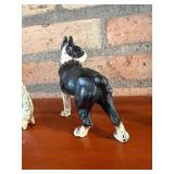 Bulldog & Rooster Die-Cast Metal Figurines - Display Pair