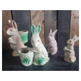 Fantastic Collection of Antique Easter Bunny Candy Containers