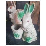 Fantastic Collection of Antique Easter Bunny Candy Containers