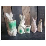 Fantastic Collection of Antique Easter Bunny Candy Containers