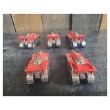 5 Vintage Hot Wheels 1992 Ant Eater Tanks