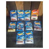 10 unopen Hot Wheels Blister packs 90