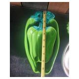 Beautiful Collection of Vintage Colorful Vegetable Dishes