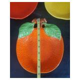 Fantastic vintage Orange, Lemon, And Apple Dishes - High Quality