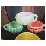 Colorful Veggie Coffee Cups 8 Total