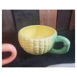 Colorful Veggie Coffee Cups 8 Total