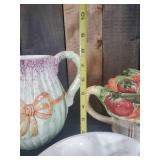 Vintage Veggie Decor with Clock, Pitcher and More!!