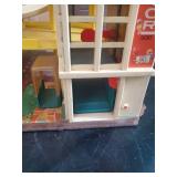 Vintage Fisher Price Parking Ramp and Little Market