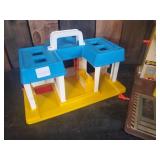 Vintage Fisher Price Parking Ramp and Little Market