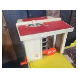 Vintage Fisher Price Parking Ramp and Little Market