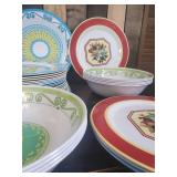 Super Large Collection of Picnic or Party Plastic Platters and Bowls - Sweet!!