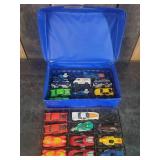 24 Car Case with lots of Toy Cars - Nice!!