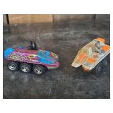 2 1988 Hot Wheels Blue Web Spinner and White Space Administration