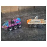 2 1988 Hot Wheels Blue Web Spinner and White Space Administration