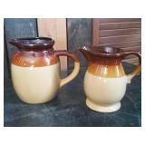 7 Various beautiful Mid Modern Stoneware Kitchen Canisters Pitchers and more