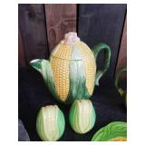 Adorable Corn Theme Kitchen Decor Salt and Pepper Shakers Corn on the Cob handles and more for use or display