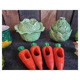 Mixed Lot of beautiful kitchen Decor Salt and pepper shakers, Covered dishes and more