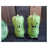 Mixed Lot of beautiful kitchen Decor Salt and pepper shakers, Covered dishes and more