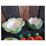 Mixed Lot of beautiful kitchen Decor Salt and pepper shakers, Covered dishes and more