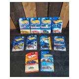 10 unopen Hot Wheels Blister packs 90