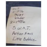 5 Vintage Hot Wheels 1976 Swat Van and Wonder Bread Van and 3 1986 Vans