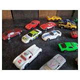 30 + Vintage Toy Cars Corgi Jr., Majorette, Jada, Tomica, and More