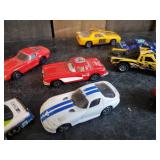 30 + Vintage Toy Cars Corgi Jr., Majorette, Jada, Tomica, and More