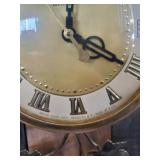 Vintage Mid Modern United Clock Corp Wall Clock Working WoW